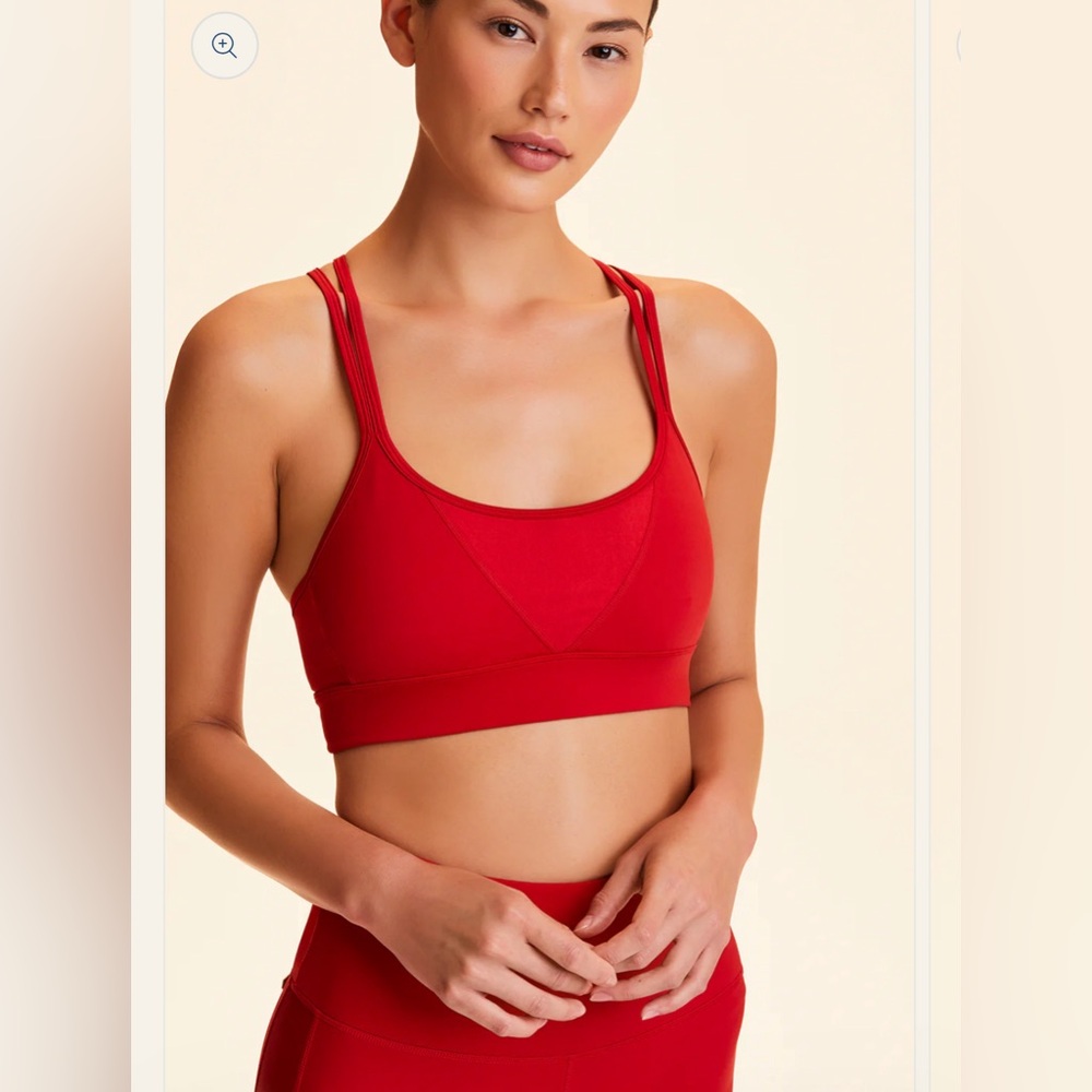 Alala Peak Bra in Red